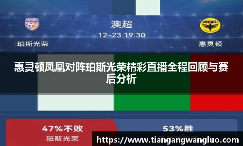 惠灵顿凤凰对阵珀斯光荣精彩直播全程回顾与赛后分析